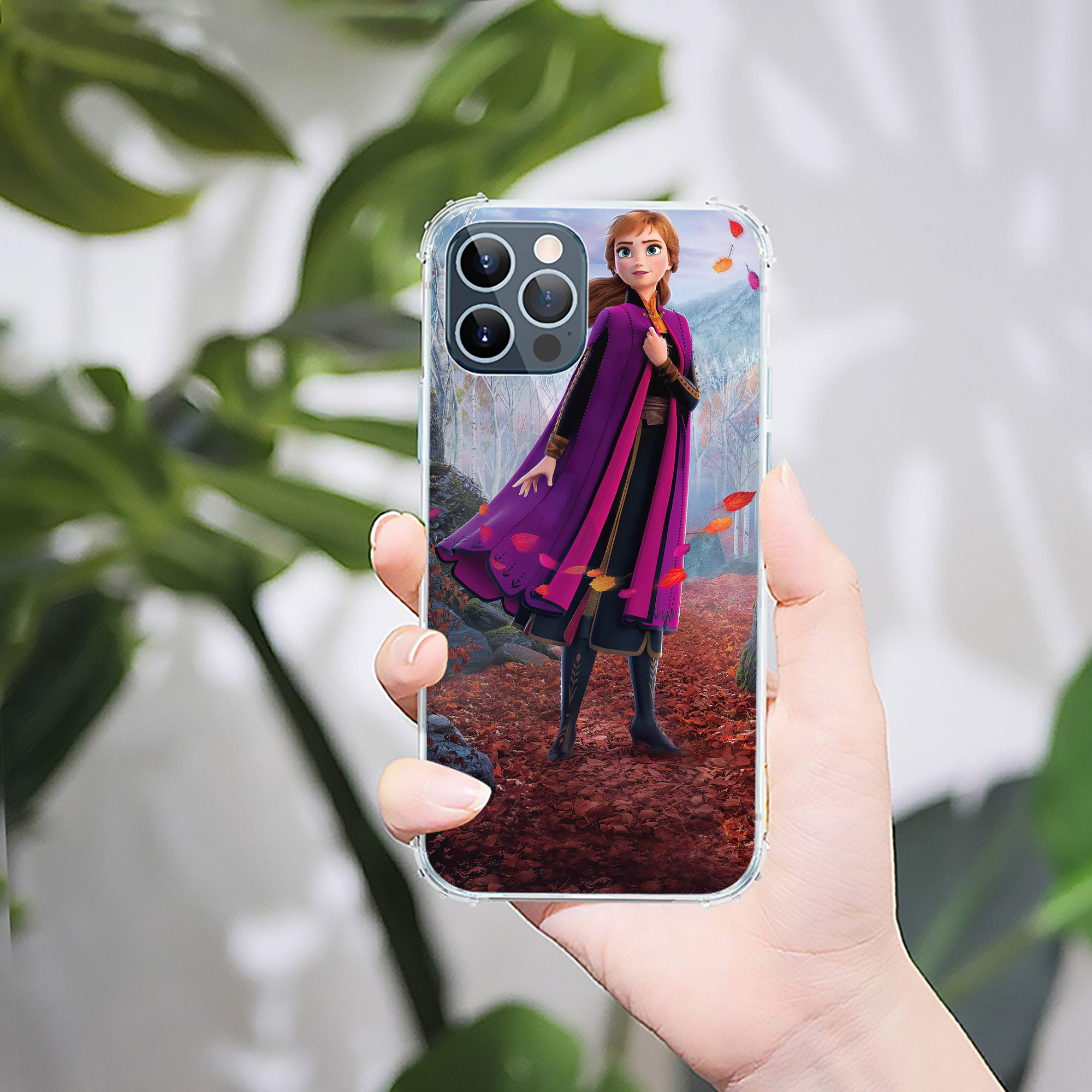 （画像用） アナと雪の女王 アンナ エルサ Frozen Anna Elsa 【iPhone 12シリーズ対応】透明スマホケース（クリアソフトケース）